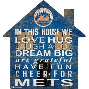 Fan Creations MLB New York Mets Unisex New York Mets House Sign, Team Color, 12 inch in Kuwait