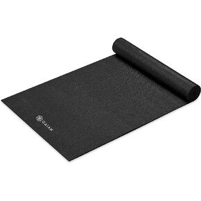Gaiam Yoga Mat - Premium 5mm Solid Thick Non Slip Exercise & Fitness Mat for All Types of Yoga, Pilates & Floor Workouts (68" x 24" x 5mm)