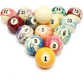 CUPPA Professional Pool Balls/Billiard Balls Set, Complete 16 Balls for Pool Tables in Kuwait