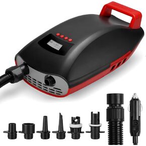 Swonder Seawolf Paddle Board Pump, 30% Faster 20 PSI SUP Electric Air Pump w/Dual Cylinder, Dual Stage & Active Cooling System, Supports 4 SUPs in a Row, 3 Colors Option