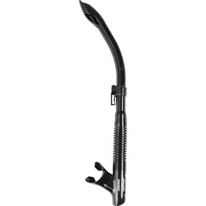 Cressi Adult Semi-Dry Snorkel for Scuba Diving, Snorkeling, and Freediving - Quick-Release Snorkel Keeper, Purge Valve | Tao: designed in Italy