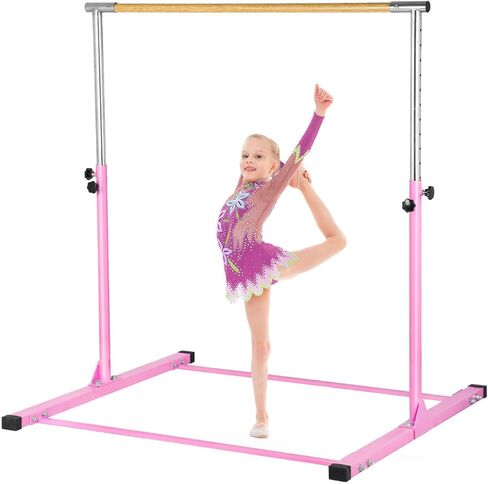 شريط الجمباز SHIWEI، شريط كيب للجمباز لارتفاع 3 إلى 5 بوصات قابل للتعديل، شريط أفقي للأطفال من سن 3 إلى 12 عامًا لتدريب الجمباز in Kuwait