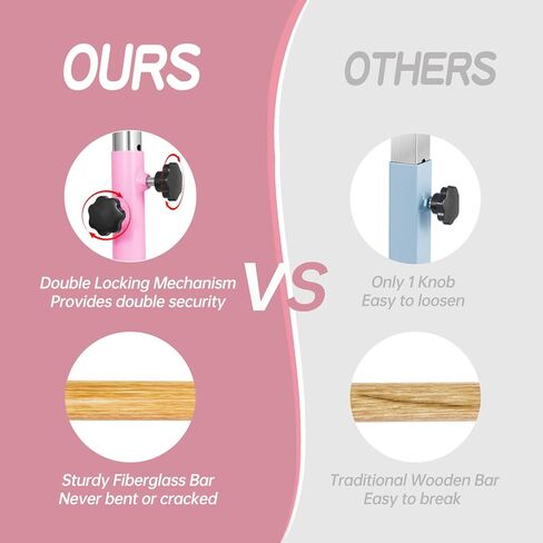 شريط الجمباز SHIWEI، شريط كيب للجمباز لارتفاع 3 إلى 5 بوصات قابل للتعديل، شريط أفقي للأطفال من سن 3 إلى 12 عامًا لتدريب الجمباز in Kuwait