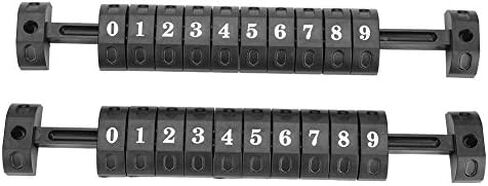 قطعتان من عدادات تسجيل النقاط 10 أرقام ومؤشر عداد النقاط لطاولات كرة القدم القياسية (أسود) in Kuwait