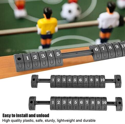 قطعتان من عدادات تسجيل النقاط 10 أرقام ومؤشر عداد النقاط لطاولات كرة القدم القياسية (أسود) in Kuwait