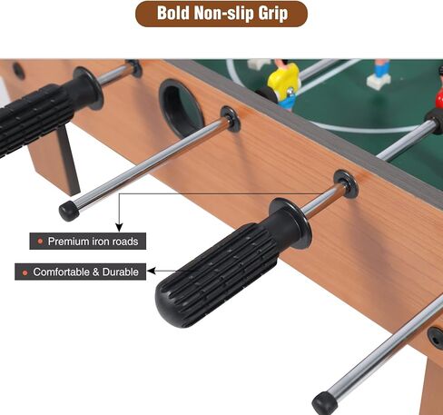 RedSwing Tabletop 20"/27"/49" Foosball Table, Wooden Mini Football Table Game for Kids Adults, Portable Indoor Table Top Soccer Set, Easy to Assemble in Kuwait