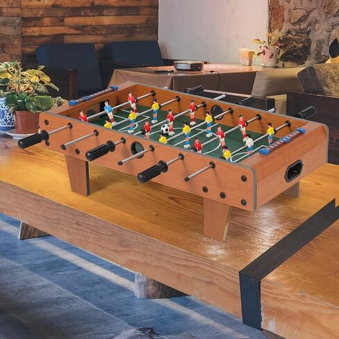 RedSwing Tabletop 20"/27"/49" Foosball Table, Wooden Mini Football Table Game for Kids Adults, Portable Indoor Table Top Soccer Set, Easy to Assemble in Kuwait