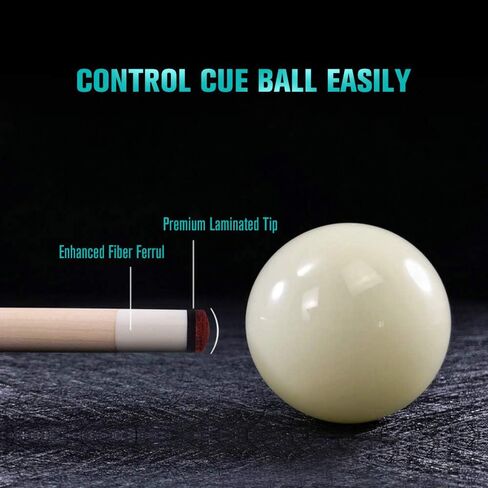 Pathline Pool Cue Stick - 58 inch Canadian Maple Billiard Pool Stick in Kuwait