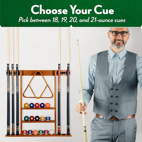مجموعة عصا البلياردو ISZY المكونة من 4 قطع. قطعتان من العصي المصنوعة من الخشب الصلب وخشب القيقب الكندي في 4 ملحقات بلياردو in Kuwait