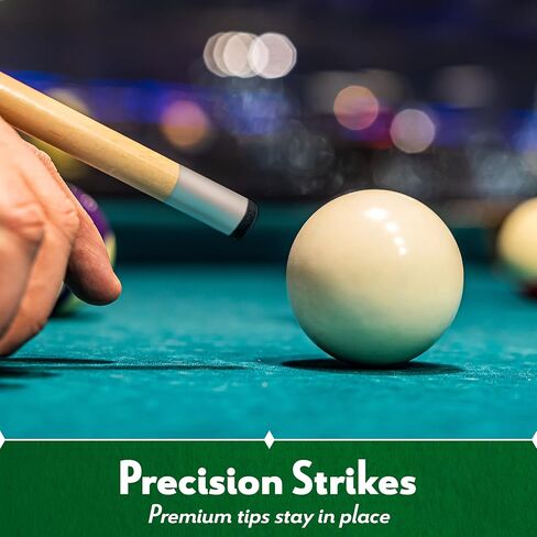 مجموعة عصا البلياردو ISZY المكونة من 4 قطع. قطعتان من العصي المصنوعة من الخشب الصلب وخشب القيقب الكندي في 4 ملحقات بلياردو in Kuwait