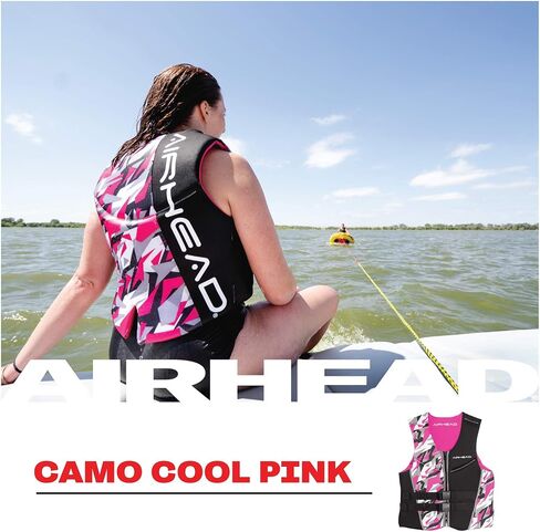 Airhead Women's CAMO COOL Kwik-Dry Neolite Flex Life Jacket, US Coast Guard Approved in Kuwait