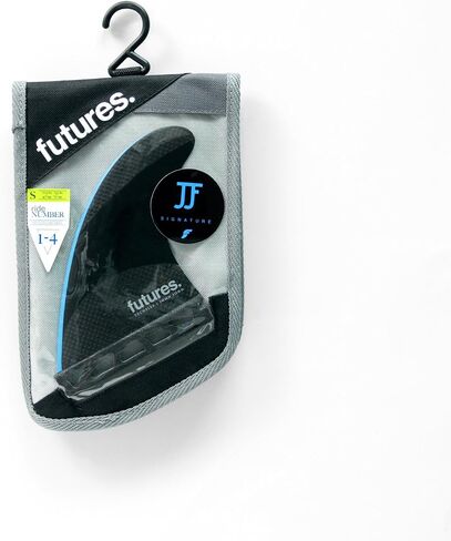 Futures Fins - JJ-2 SMALLTECHFLEX Thruster - Black/NEON Blue in Saudi Arabia