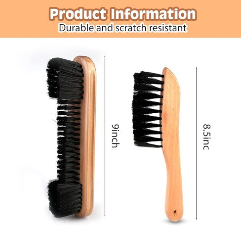 جوتيدا مجموعة فرش طاولة البلياردو مكونة من 5 قطع، ادوات تنظيف فرشاة طاولة البلياردو مع 8 مكعبات طباشير من القماش و8 رؤوس عصا بلياردو سهلة الارتداء لمجموعة خشبية من ملحقات البلياردو in Kuwait