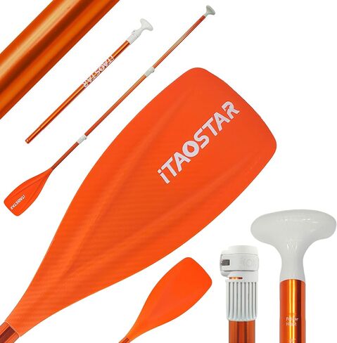 Paddle Board Paddle Detachable, Stand Up Paddle for Adults with Double Locks, Kayak Paddle Adjustable with Glass Fiber Blade, Floating Paddle Board Oar with Lightweight in Kuwait