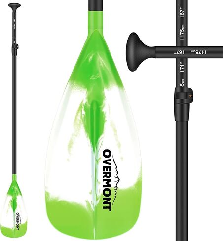 Overmont Aluminum Alloy SUP Paddle - 3 Piece Adjustable Stand Up Paddleboard in Kuwait