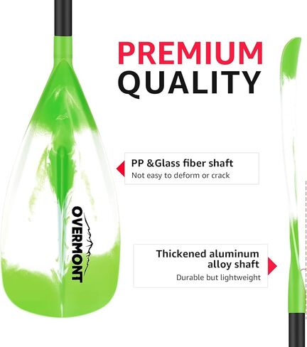 Overmont Aluminum Alloy SUP Paddle - 3 Piece Adjustable Stand Up Paddleboard in Kuwait