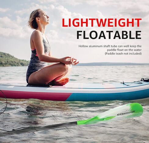 Overmont Aluminum Alloy SUP Paddle - 3 Piece Adjustable Stand Up Paddleboard in Kuwait