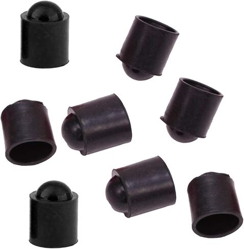 lasenersm 8 Pieces Billiard Cue Protector Snooker Billiards Pool Cue Bottom Protectors Shockproof Rubber Protective Cover for Snooker Billiards Pool Cue Black in Saudi Arabia