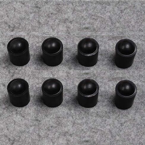 lasenersm 8 Pieces Billiard Cue Protector Snooker Billiards Pool Cue Bottom Protectors Shockproof Rubber Protective Cover for Snooker Billiards Pool Cue Black in Saudi Arabia
