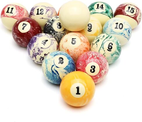 CUPPA Professional Pool Balls/Billiard Balls Set, Complete 16 Balls for Pool Tables in Kuwait