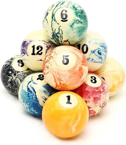 CUPPA Professional Pool Balls/Billiard Balls Set, Complete 16 Balls for Pool Tables in Kuwait