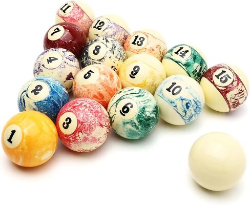 CUPPA Professional Pool Balls/Billiard Balls Set, Complete 16 Balls for Pool Tables in Kuwait