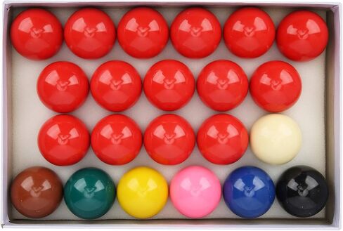 VGEBY Snooker Billiard Balls Standard Size Cue Balls 52.2mm / 2.1in 22Pcs Whole Set in Saudi Arabia