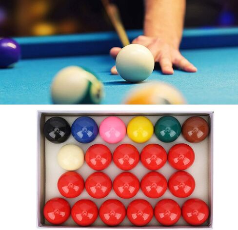 VGEBY Snooker Billiard Balls Standard Size Cue Balls 52.2mm / 2.1in 22Pcs Whole Set in Saudi Arabia
