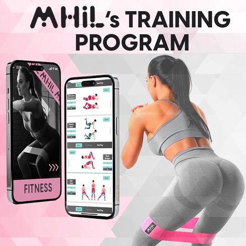 Resistance Bands for Working Out Women - 5 Booty Bands for Women and Men Best Exercise Bands, Workout Bands for Workout Legs Butt Glute - Gym Fitness Fabric Bands Set for Home with Training Guide in Kuwait