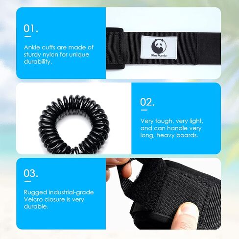 أحزمة زمام رفيعة بتصميم باندا فاخرة على شكل لوح التزلج، أحزمة قدم لوح التزلج، أساور كاحل سريعة الفك وخفيفة الوزن، بدون خياطة، للوحات الطويلة وألواح الوقوف in Kuwait