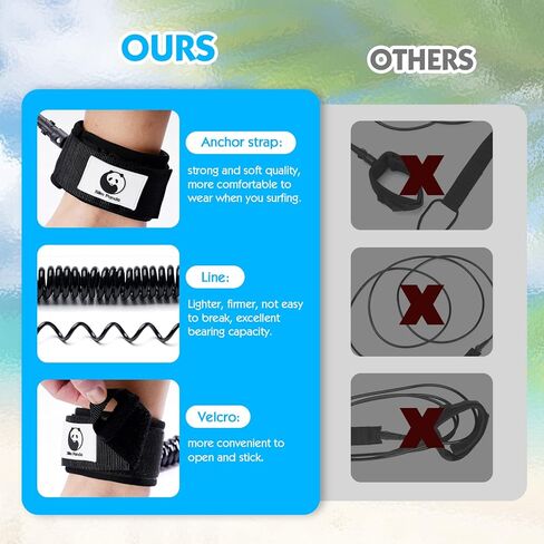 أحزمة زمام رفيعة بتصميم باندا فاخرة على شكل لوح التزلج، أحزمة قدم لوح التزلج، أساور كاحل سريعة الفك وخفيفة الوزن، بدون خياطة، للوحات الطويلة وألواح الوقوف in Kuwait