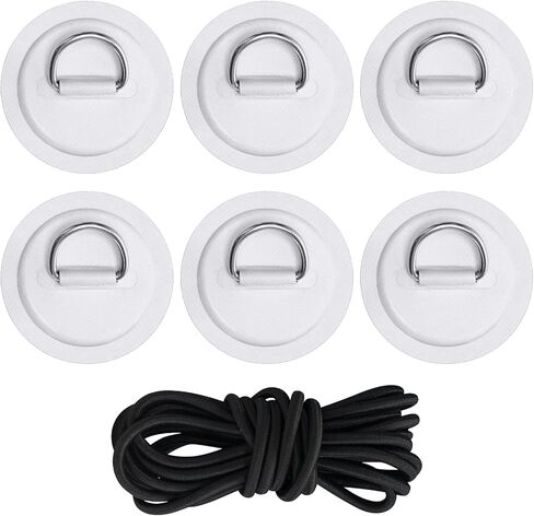 مجموعة من 6 قطع من حلقات على شكل حرف D من بلاستيك PVC مع رقعة بطول 3.5 متر من فان واتر، ملحقات من الستانلس ستيل، حقيبة اصلاح قابلة للتعديل، مشاريع يدوية لألواح التجديف in Kuwait