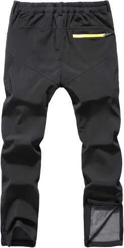 Mens Ski Snow Waterproof Softshell Outdoor Hiking Velour Lined with Zipper Bottom Leg in Saudi Arabia