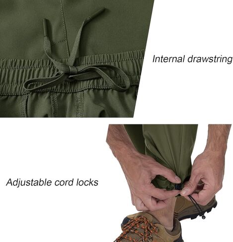 BGOWATU Hiking Pants for Men, Water Resistant Stretch Cargo Pants, Lightweight Quick Dry Outdoor Fishing Pants in Saudi Arabia