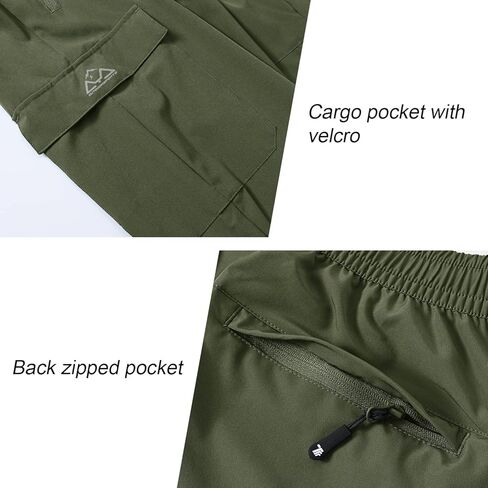 BGOWATU Hiking Pants for Men, Water Resistant Stretch Cargo Pants, Lightweight Quick Dry Outdoor Fishing Pants in Saudi Arabia
