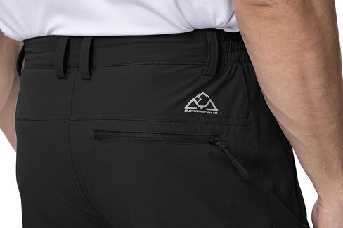 YSENTO Men's Cargo Hiking Pants Water Resistant 5 Zipper Pockets Ripstop 4-Way Stretchy Quick Dry Work Pants in Kuwait