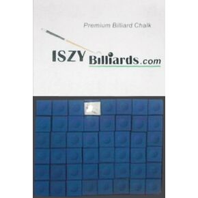ISZY Billiards Premium Pool and Billiard Cue Chalk - One Dozen Pieces (12-Pack Box)