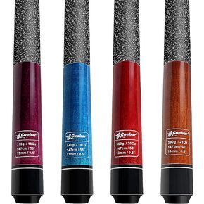 Billiard Pool Cue Sticks Set of 4, 18 19 20 21 oz Pool Cues 58 Inch, 2-Piece House Bar Pool Table Sticks for Men Women