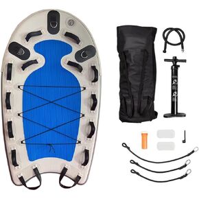 Vinfgoes Inflatable Bodyboard Water Rescue Sled Inflatable Floating Mat Inflatable Jet Ski Sled Board for Professional Emergency Rescue by Lifeguards, Fire & Rescue, Big Wave Surfing