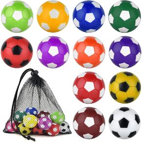 Coopay 12 Pieces 36mm Foosball Balls Table Football Soccer Replacement Balls Multicolor Official Tabletop Game Balls with a Black Drawstring Bag in Kuwait