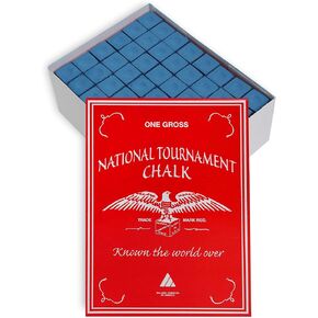 Silver Cup National Tournament Pool cue Billiard Premium Chalk - ONE Gross - 144 PCS - Blue in Saudi Arabia