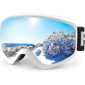 findway Kids Ski Goggles, Kids Snow Snowboard Goggles for Boys Girls Youth OTG