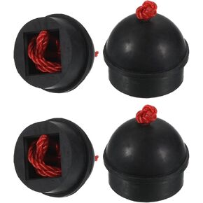 PATIKIL Cue Chalk Holder, Rubber Non Slip Pool Chalk Holders Billiard Cue Tips Chalks Case with Cord Snooker Pool Replacement