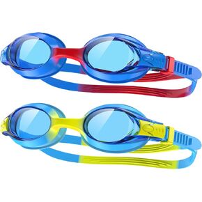 findway Kids Swim Goggles, Kids Swimming Goggles Anti-fog No Leaking Girls Boys for Age 3-14