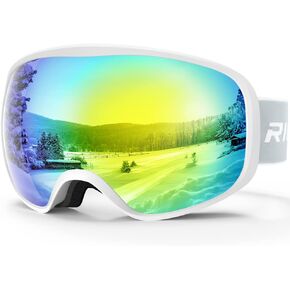 RIOROO Kids Ski Goggles Snowbaord Goggles for Boys Girls Toddlers,Over Glasses OTG/Helmet Compatible/UV Protection