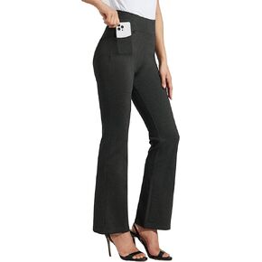 Willit Women's Yoga Dress Pants Bootcut Work Slacks Stretch Office Casual Flare Pants Petite/Regular 4 Pockets 28"/30"