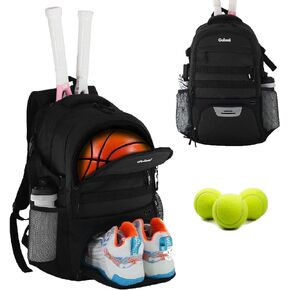 Goloni Tennis Bag Backpack 2 Rackets with Ventilated Shoe Compartment Hold Shoes 12(Small)-16(Large)