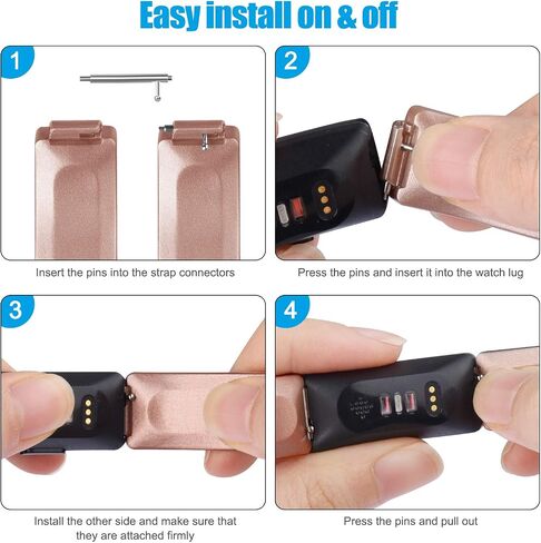 Tobfit Sport Bands Compatible with Fitbit Inspire HR/Inspire/Ace 2 Fitness Tracker Accessories Strap for Women Men, Small Large in Kuwait