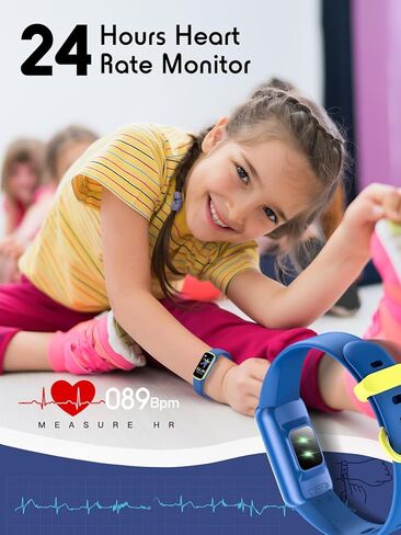 ساعة ديجيهوت للياقة البدنية للأطفال للأعمار من 5 إلى 16 عامًا، ساعة ذكية لتتبع الأنشطة للأطفال مع تتبع النوم، 11 وضعًا رياضيًا لتتبع اللياقة البدنية مع عداد الخطى والسعرات الحرارية والمنبه in Kuwait