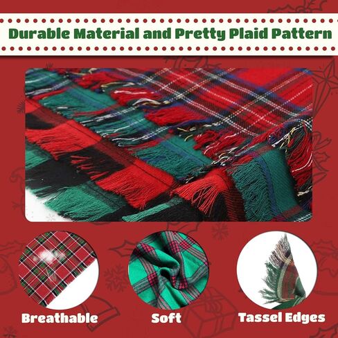 2PCS Fall Dog Bandana, Thanksgiving Dog Bandanas, Autumn Reversible Washable Plaid Triangle Bibs Scarf for Small Medium Large Pets Dogs Cats in Saudi Arabia